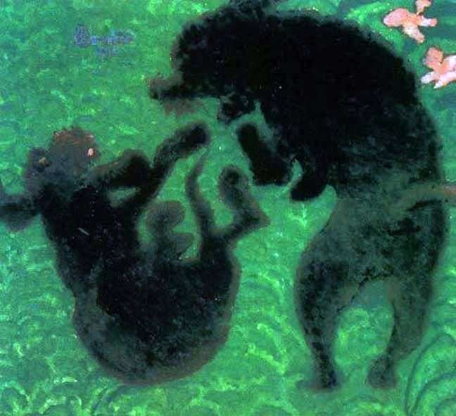 Two poodles by Pierre Bonnard