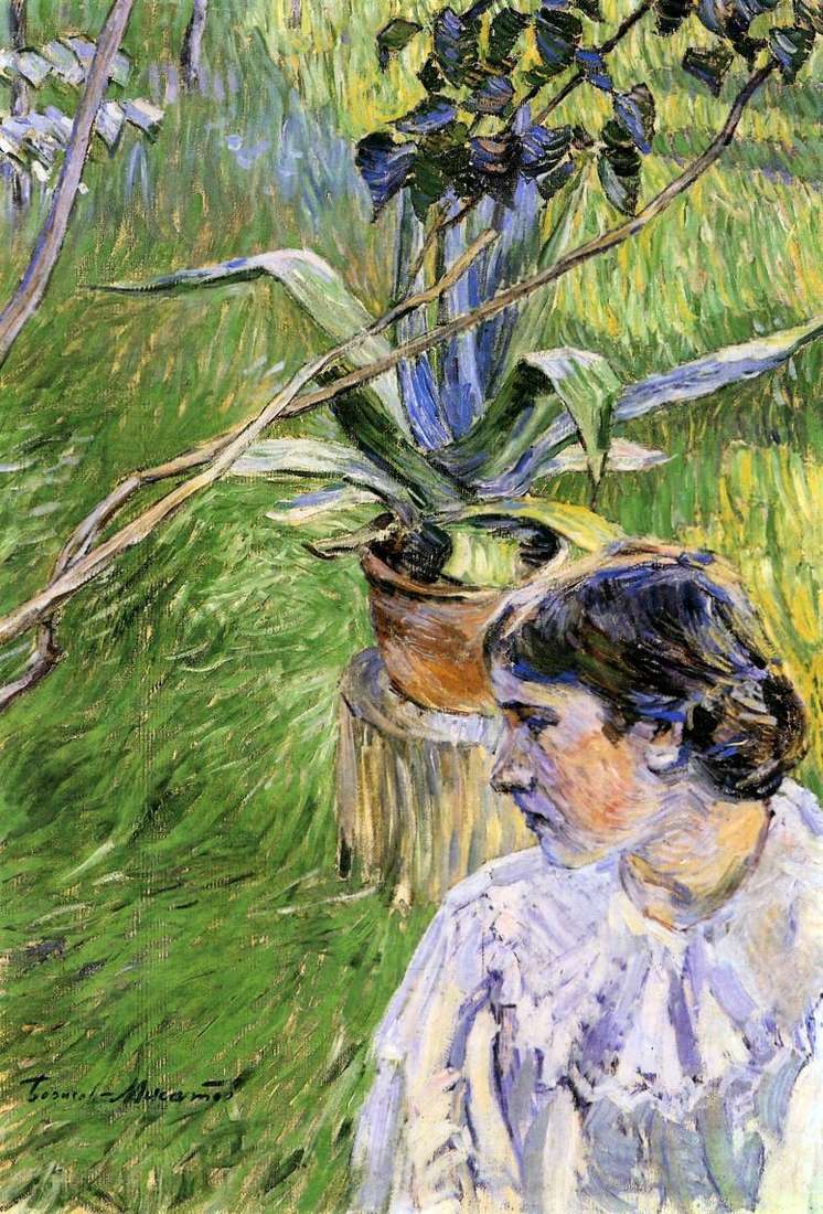 Girl with agave by Victor Elpidiforovich Borisov Musatov