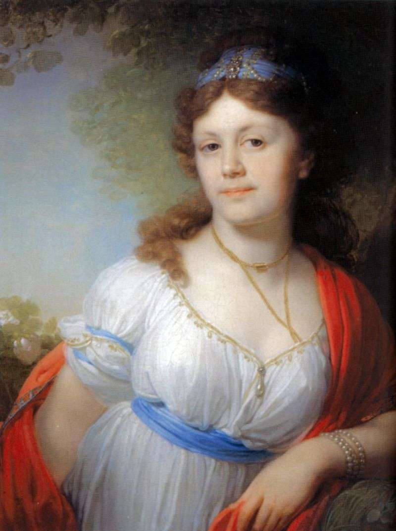 Portrait of Elizabeth Grigoryevna Temkina by Vladimir Borovikovsky