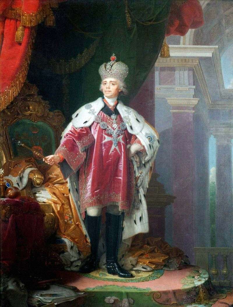 Portrait of Emperor Paul I by Vladimir Borovikovsky