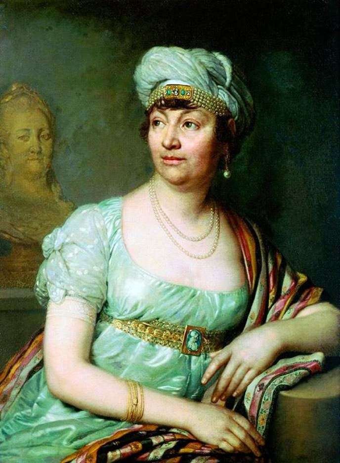 Portrait of Louise Germain de Stael by Vladimir Borovikovsky