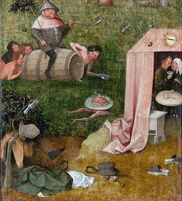 Allegory of gluttony and lasciviousness by Hieronymus Bosch