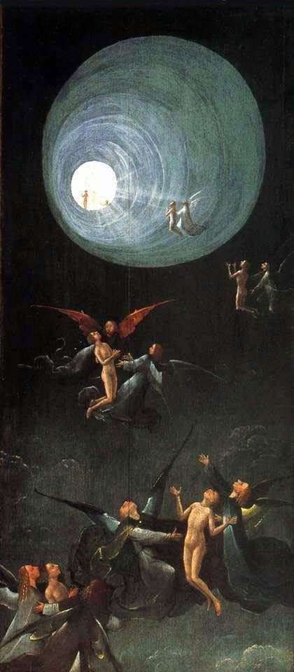 Ascension in the Empire, Visions of the Hereafter. Part of the altar by Hieronymus Bosch