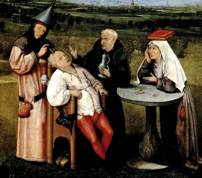 Extracting the stone of stupidity by Hieronymus Bosch