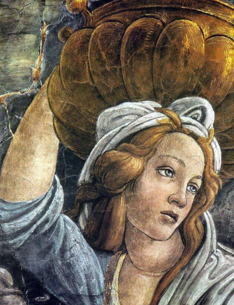 Daughter of Jethro (fragment) by Sandro Botticelli