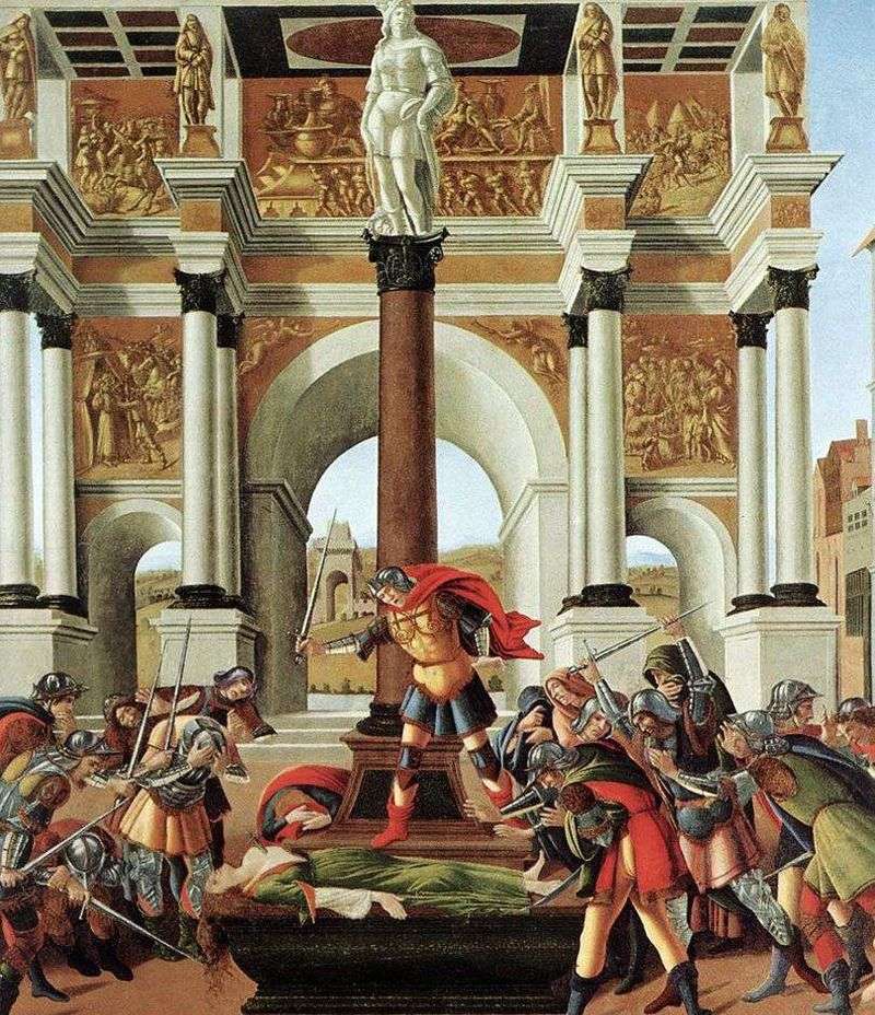 The history of Lucretia by Sandro Botticelli