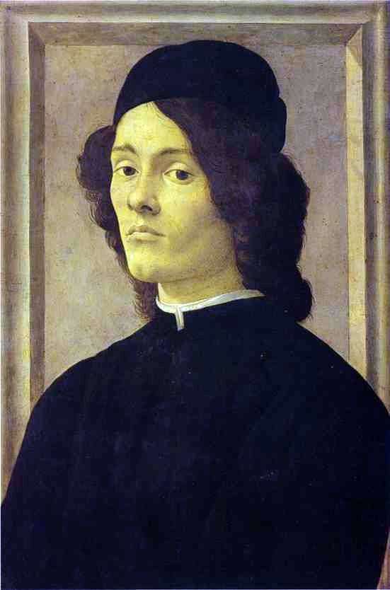 Male portrait by Sandro Botticelli