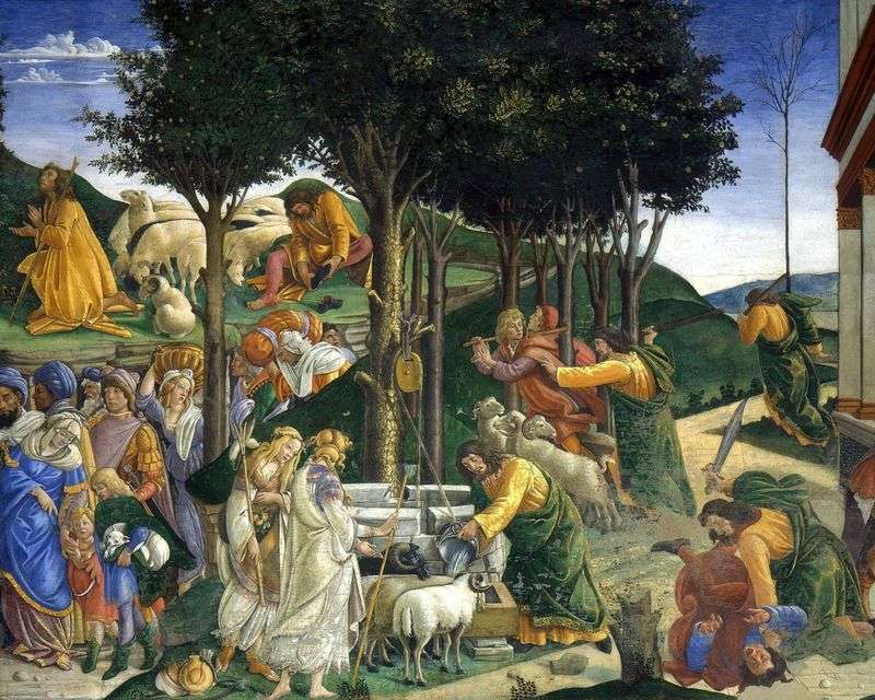 The Calling and Testing of Moses by Sandro Botticelli