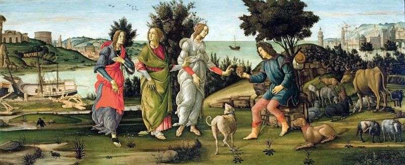The Court of Paris by Sandro Botticelli
