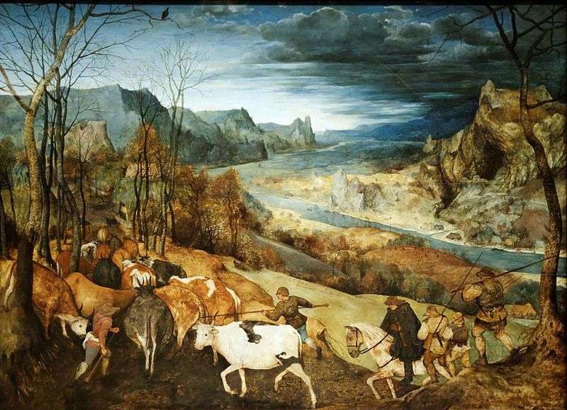 Return of the herd by Peter Brueghel