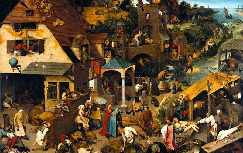 Dutch proverbs by Peter Brueghel