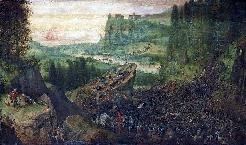 Suicide of Saul by Peter Brueghel