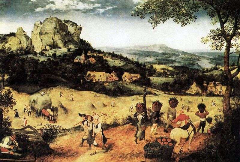 Haymaking by Peter Brueghel