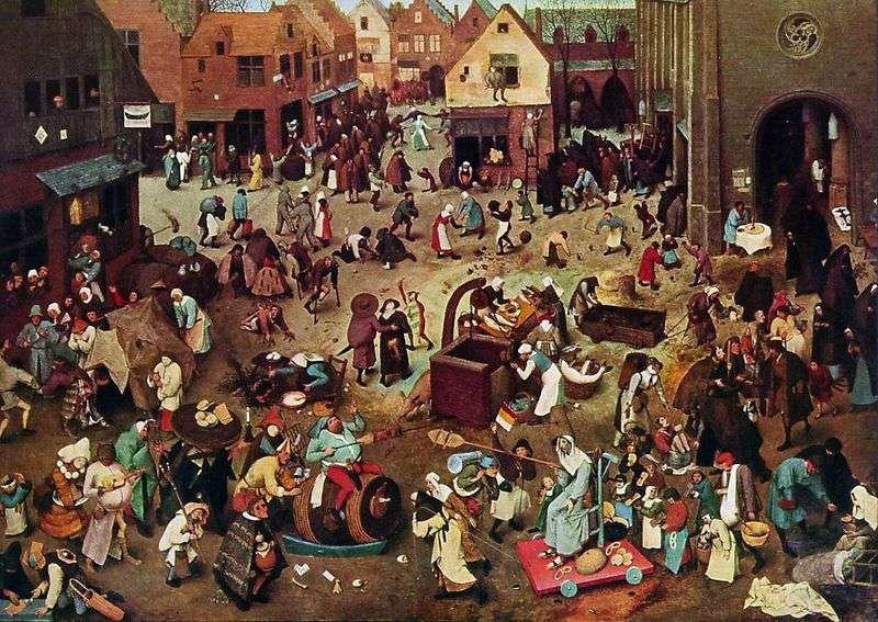 Carnival and Post by Peter Brueghel