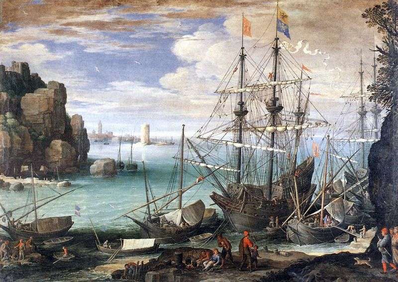 View of the port by Paul Bril