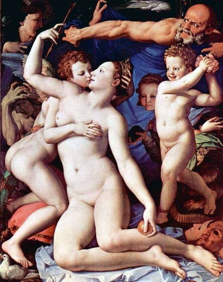 Allegory of Love (Venus and Cupid) by Agnolo Bronzino
