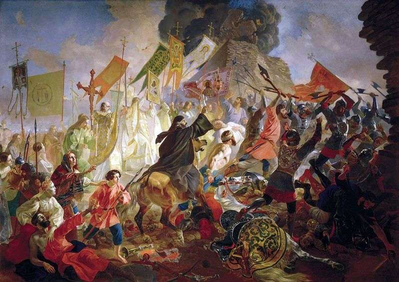 Siege of Pskov by Karl Bryullov