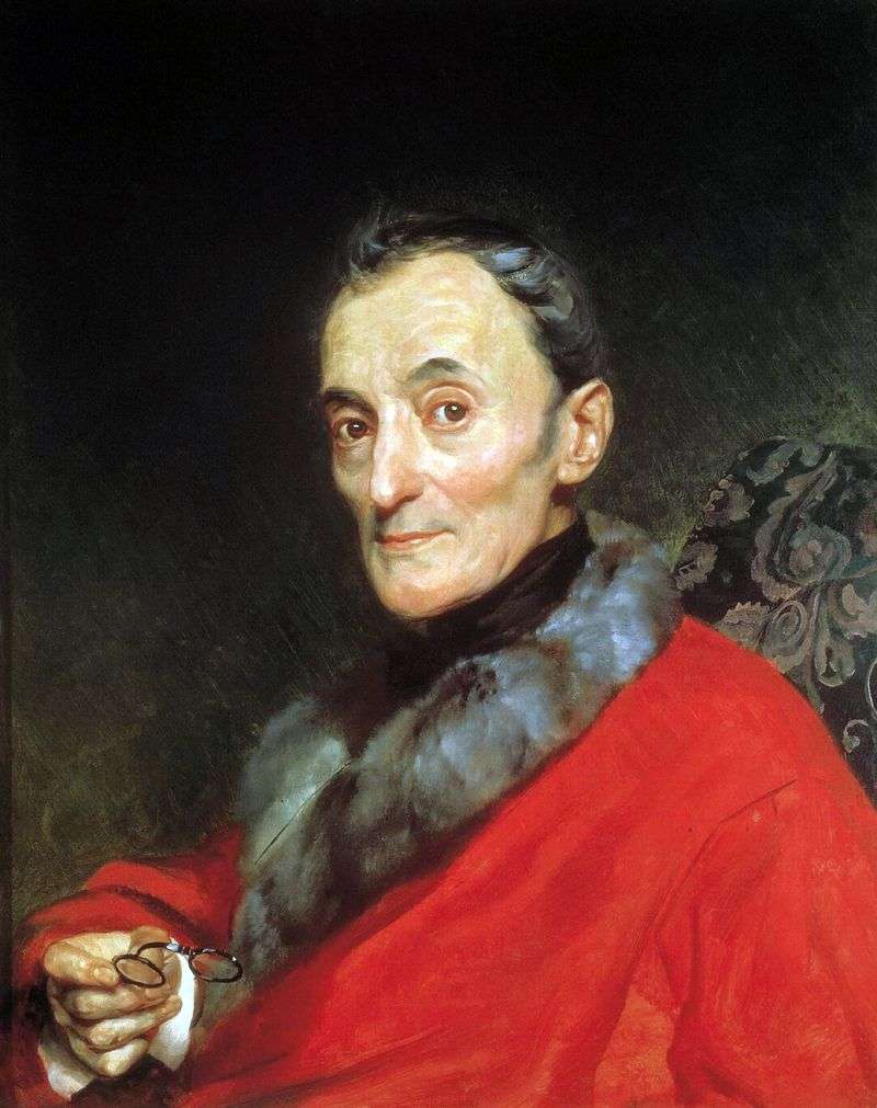 Portrait of Archaeologist Michelangelo Lanci by Karl Bryullov