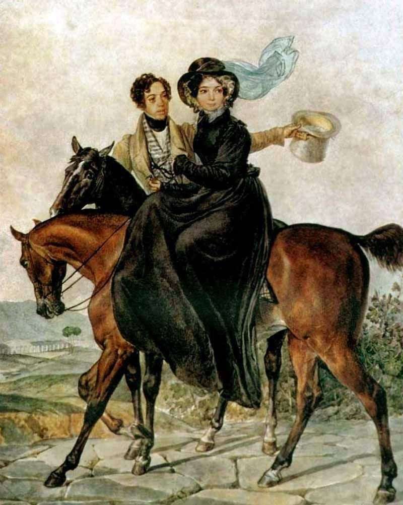 Portrait of K. A. and M. Ya. Naryshkin by Karl Bryullov