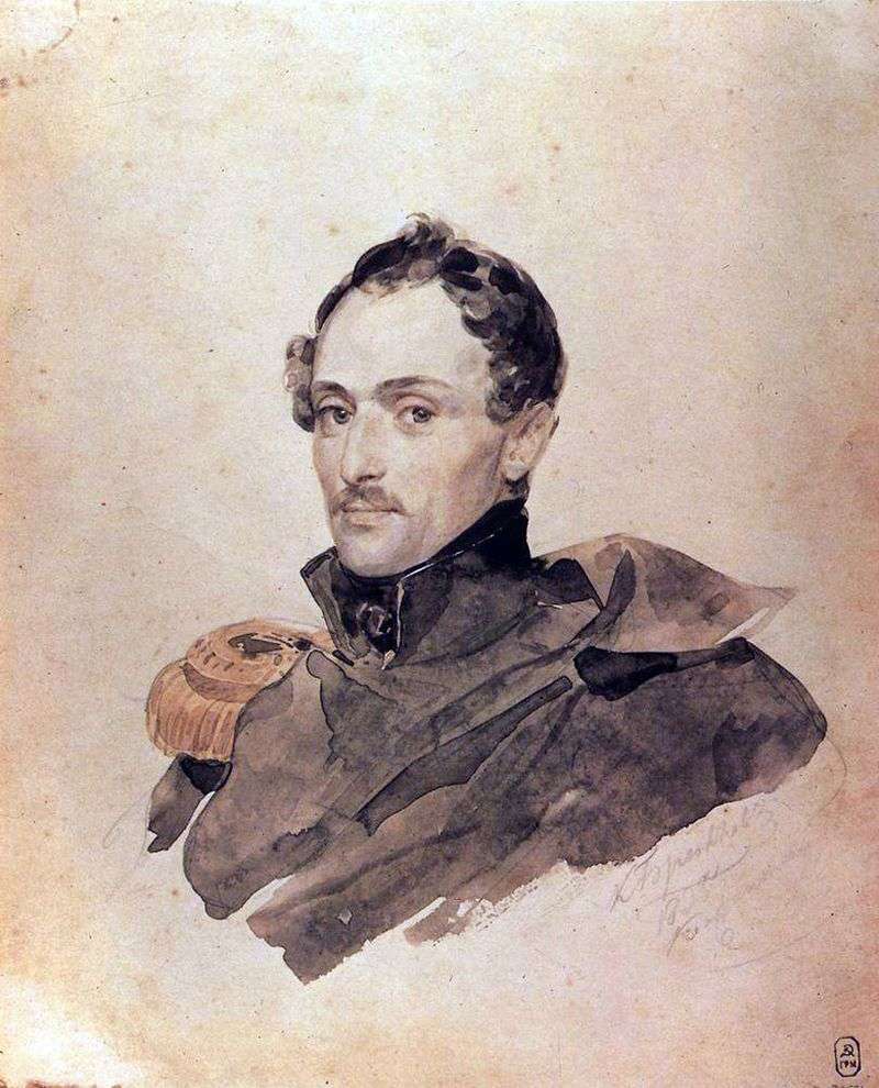 Portrait of Captain B. Kostetskiy by Karl Bryullov