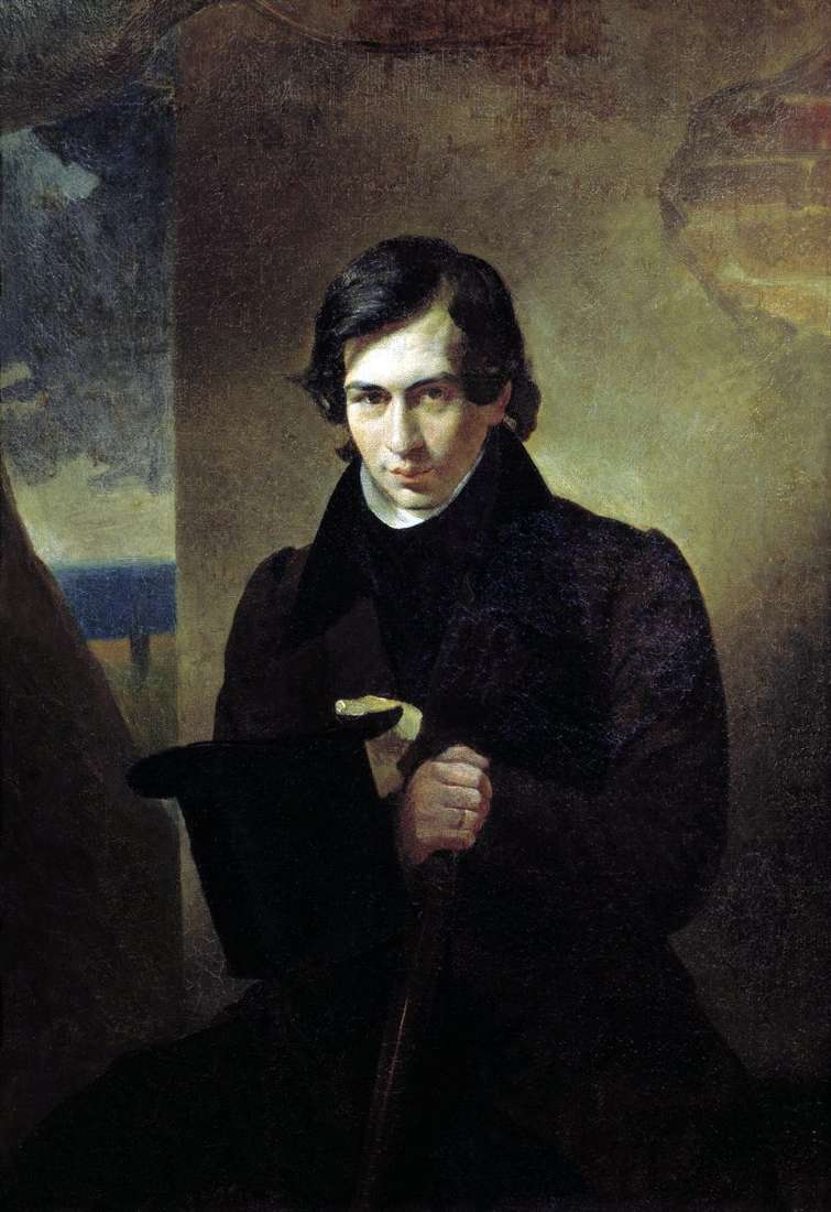 Portrait of N. V. Kukolnik by Karl Bryullov