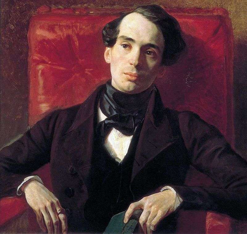 Portrait of writer AN Strugovshchikov by Karl Bryullov