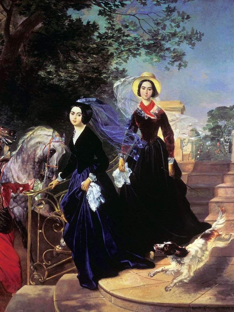 Portrait of Sisters Shishmarevs by Karl Bryullov