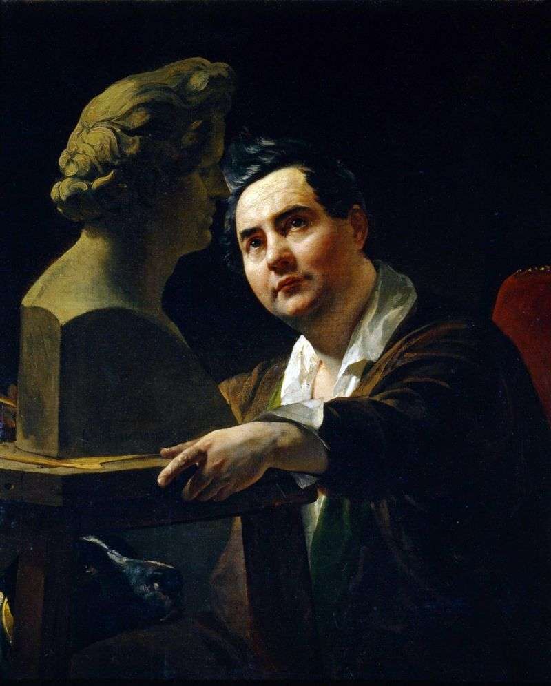 Portrait of the sculptor IP Vitali by Karl Bryullov