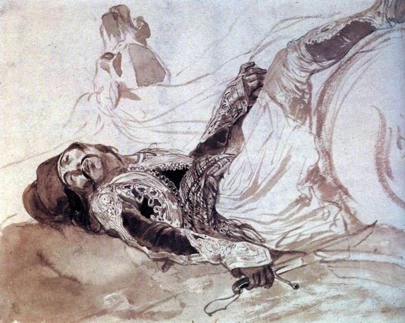 Wounded Greek, fallen from the horse by Karl Bryullov