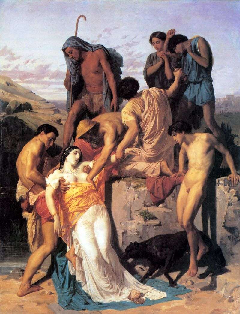 Zenobia, found by shepherds on the banks of the Araksa by Adolf Bugero