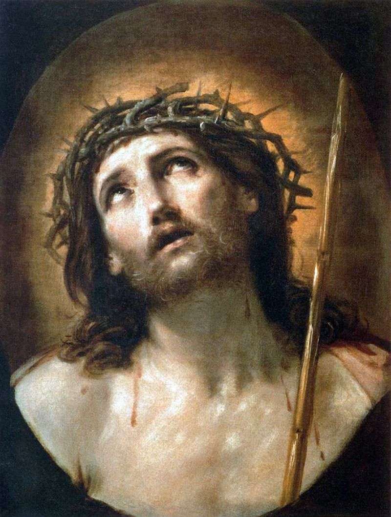 Christ in the crown of thorns by Reni Guido