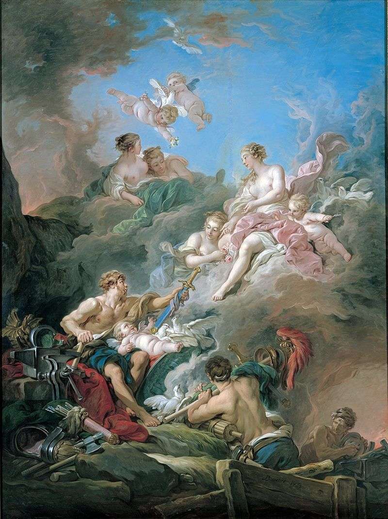 Venus in the forge of Vulcan by Francois Boucher