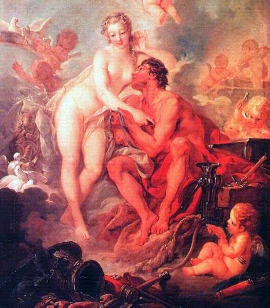 Venus and Volcano by Francois Boucher