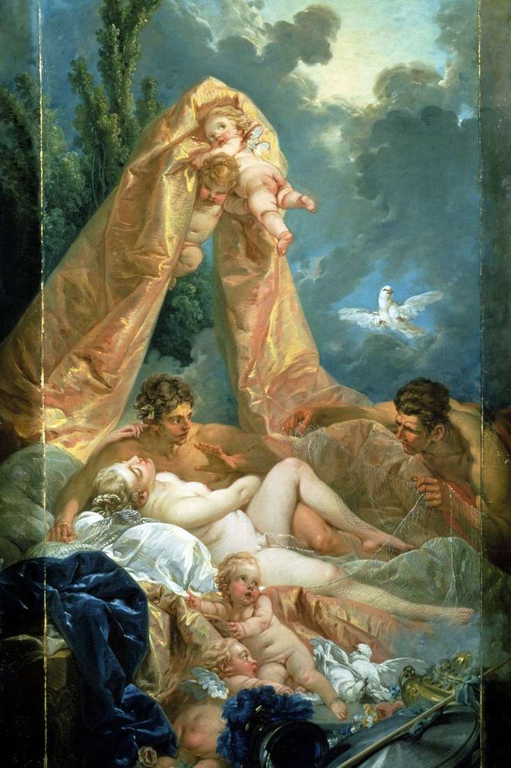 Mars and Venus, caught by Vulcan by Francois Boucher