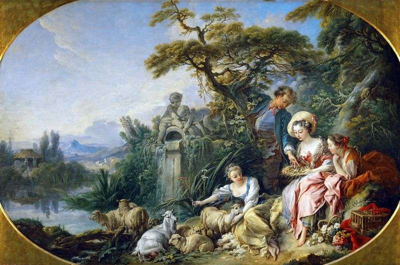 The Shepherdess by Francois Boucher