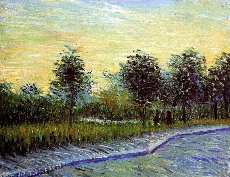 Alley in the Park dArgenson in Asnieres by Vincent Van Gogh