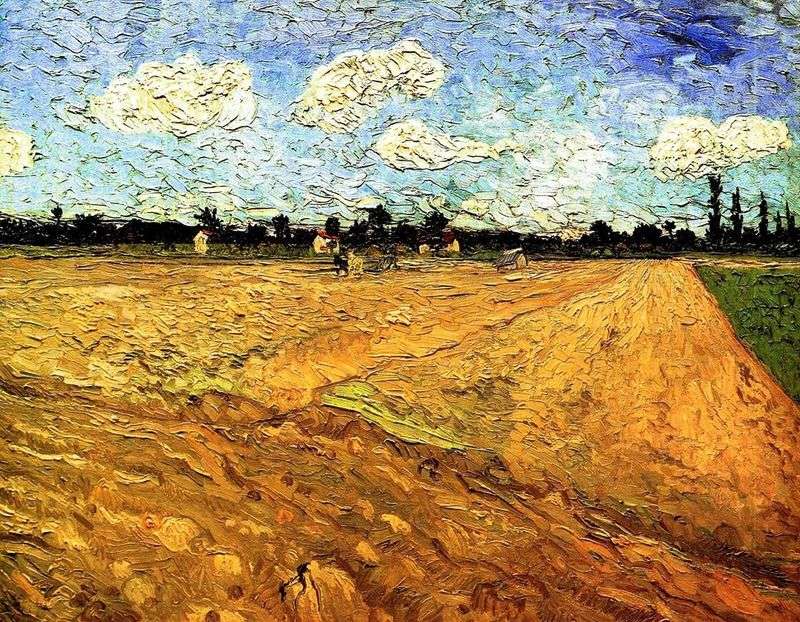 Plowed field by Vincent Van Gogh