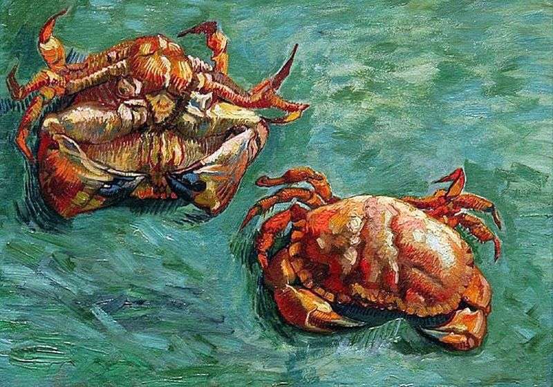 Two crabs by Vincent Van Gogh