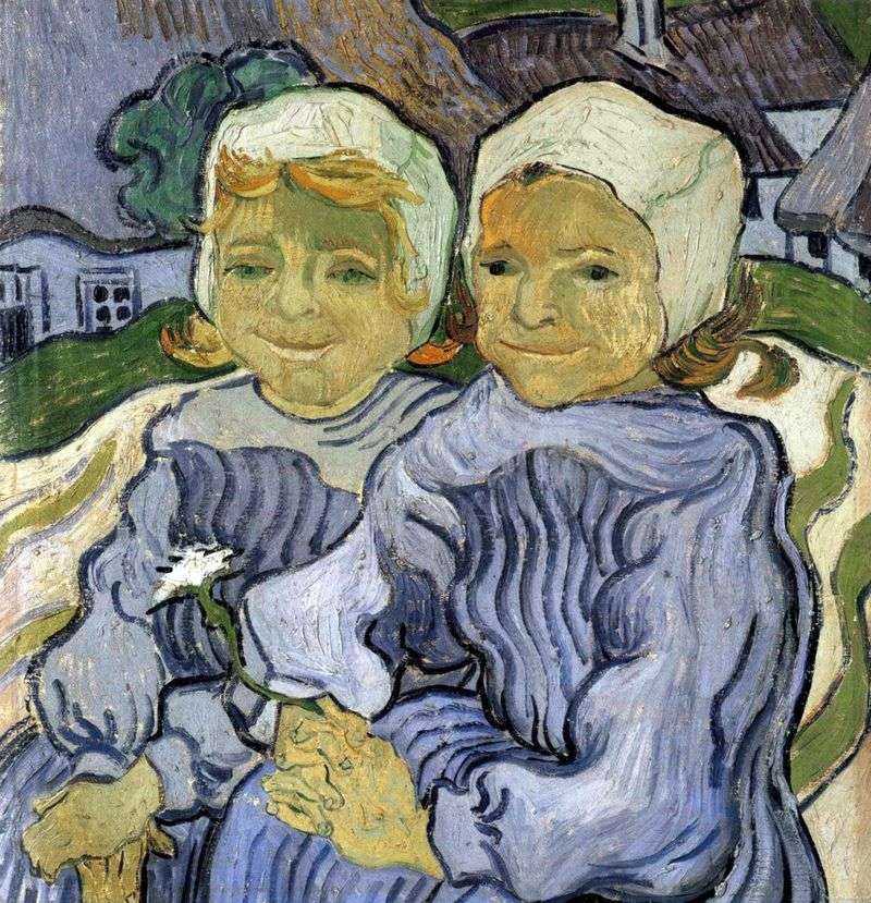 Two children by Vincent Van Gogh