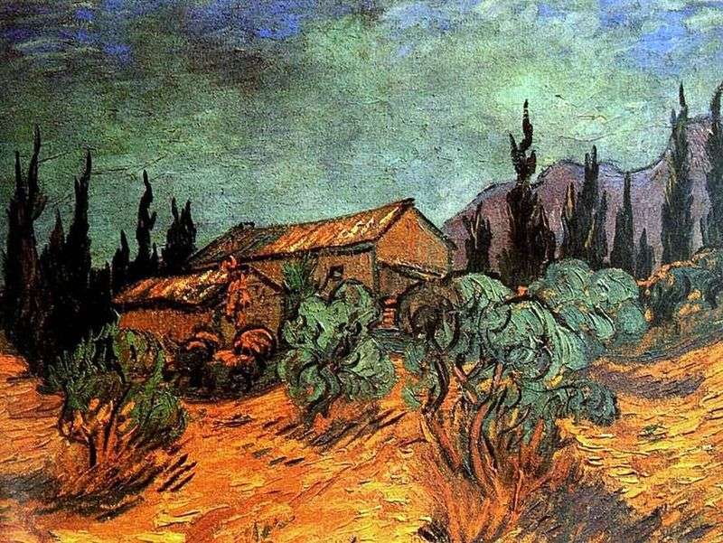 Wooden sheds by Vincent Van Gogh