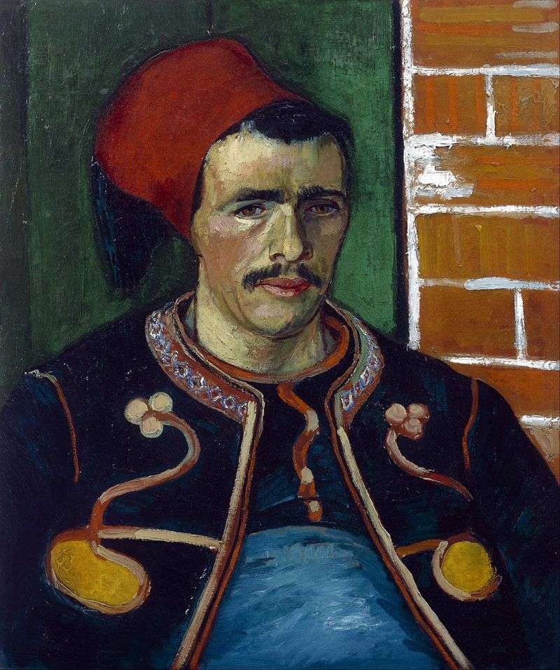 Zouav (Belt Portrait) by Vincent Van Gogh