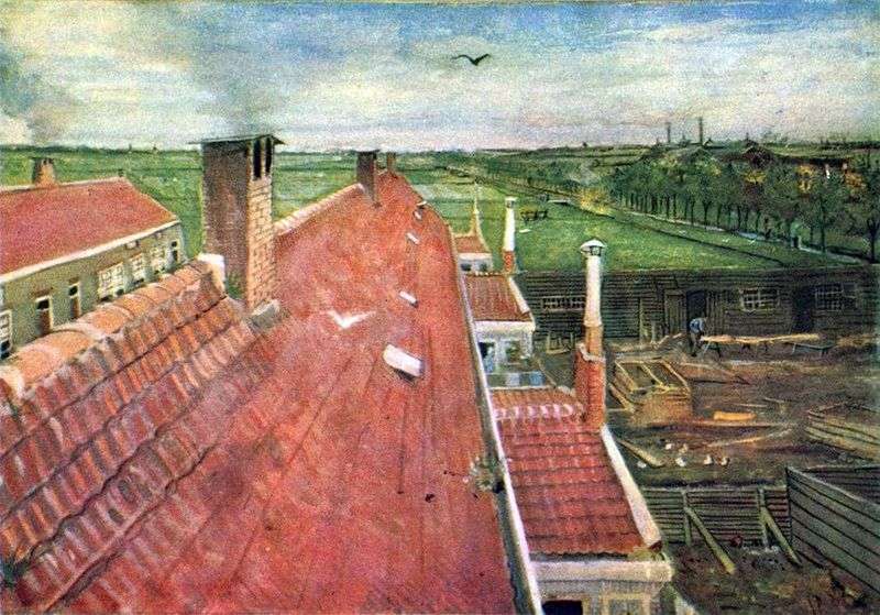 Roofs. View from the workshop by Vincent van Gogh