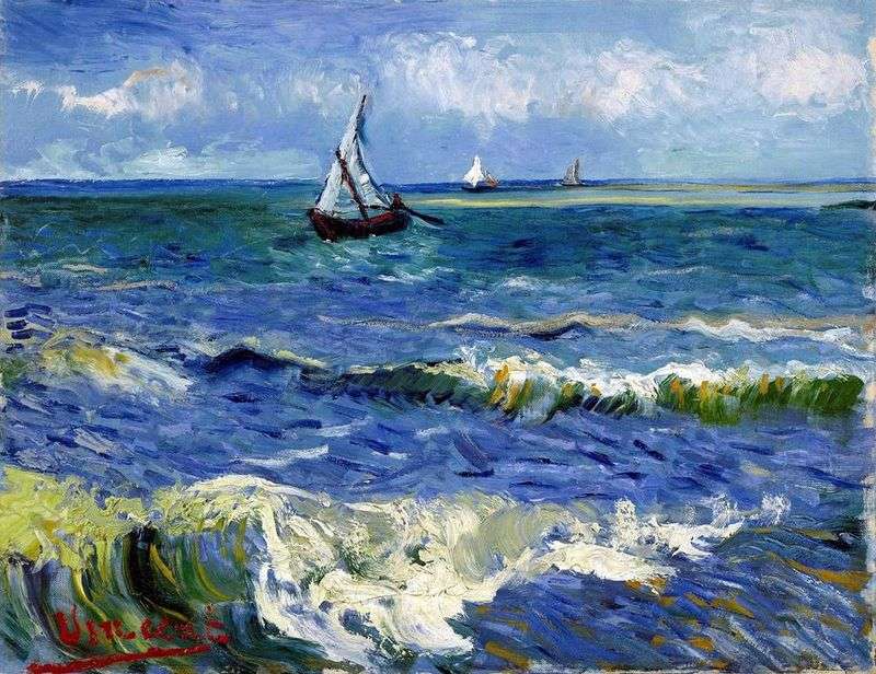 Seascape in Saint Marie by Vincent Van Gogh