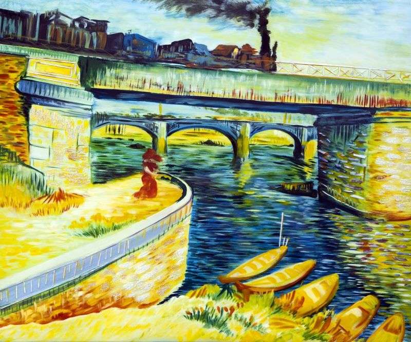 Bridges across the Seine by Vincent van Gogh