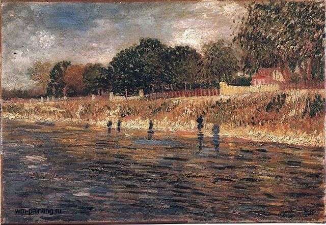 Seine embankment by Vincent Van Gogh