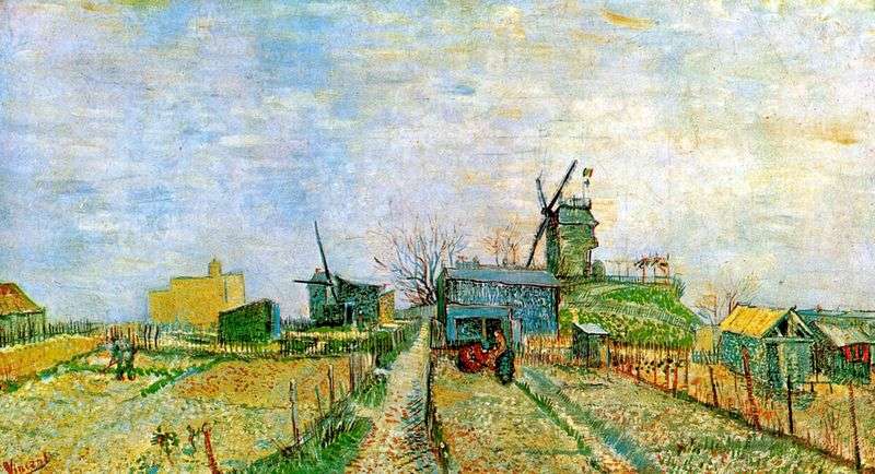 The garden in Montmartre by Vincent van Gogh