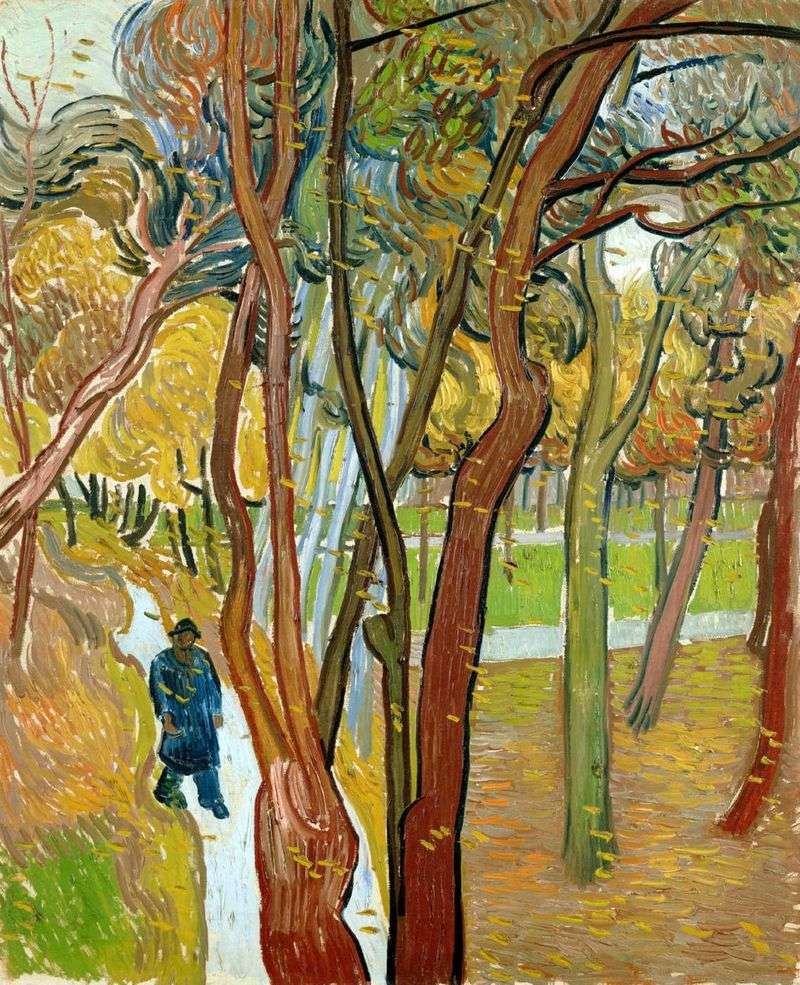 Autumn leaf fall, walk by Vincent Van Gogh