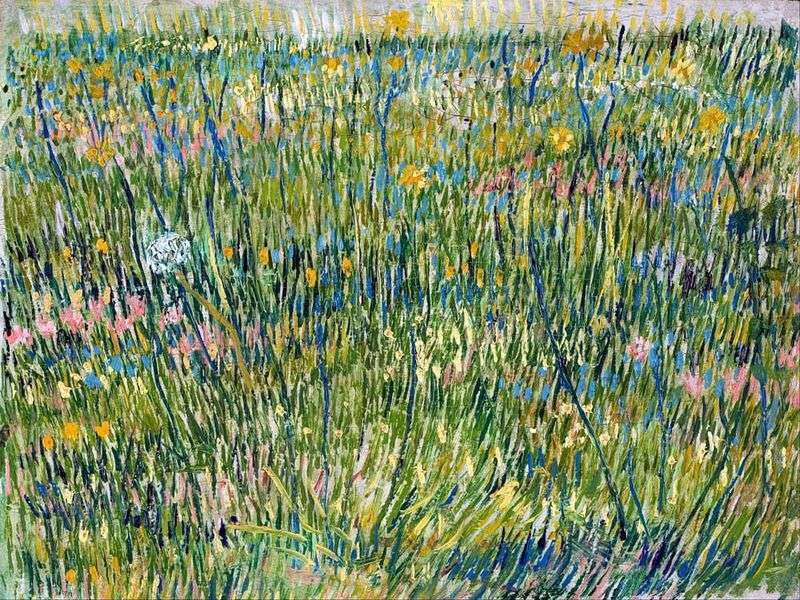 Pastures in bloom by Vincent Van Gogh