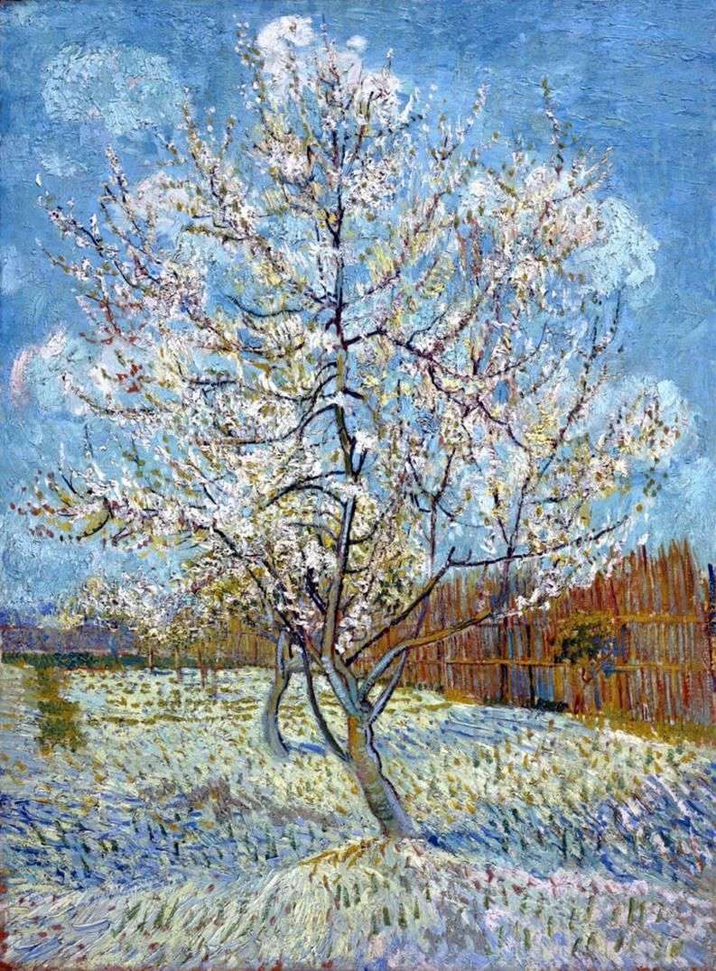 Peach tree in bloom by Vincent Van Gogh