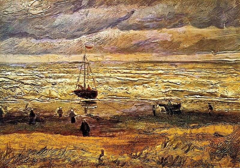 Beach in Scheveningen by Vincent Van Gogh